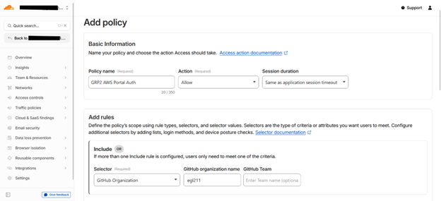 Cloudflare Zero Trust Policies