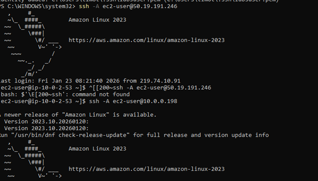 SSH Agent Forwarding Terminal