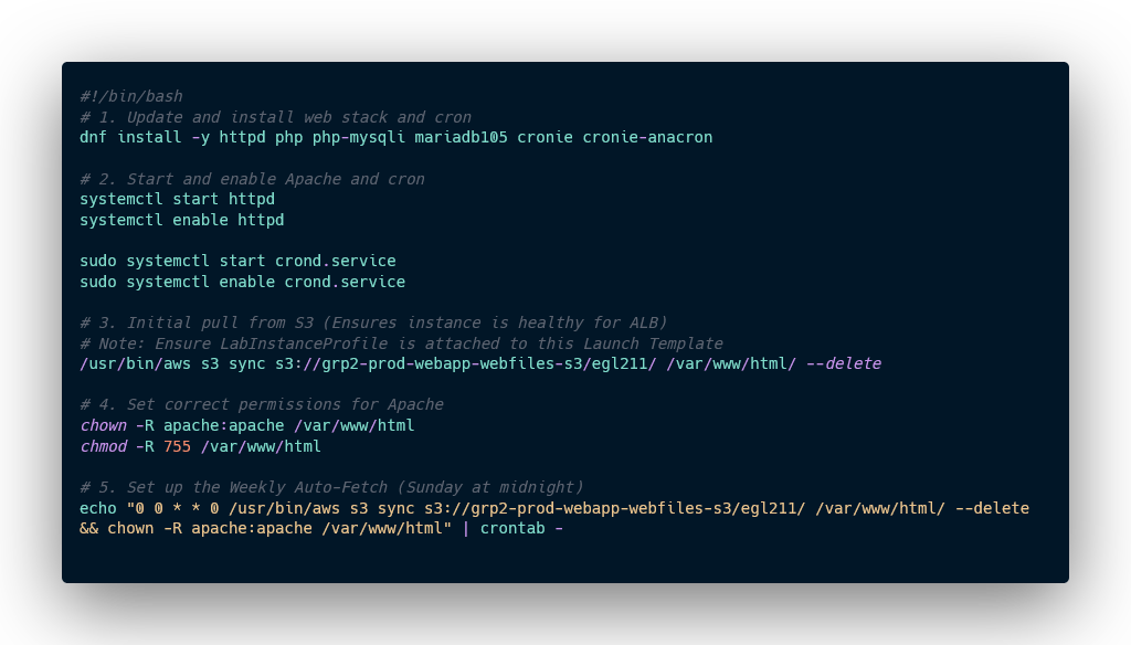 User Data Script
