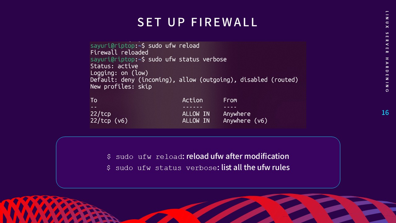 Firewall slide